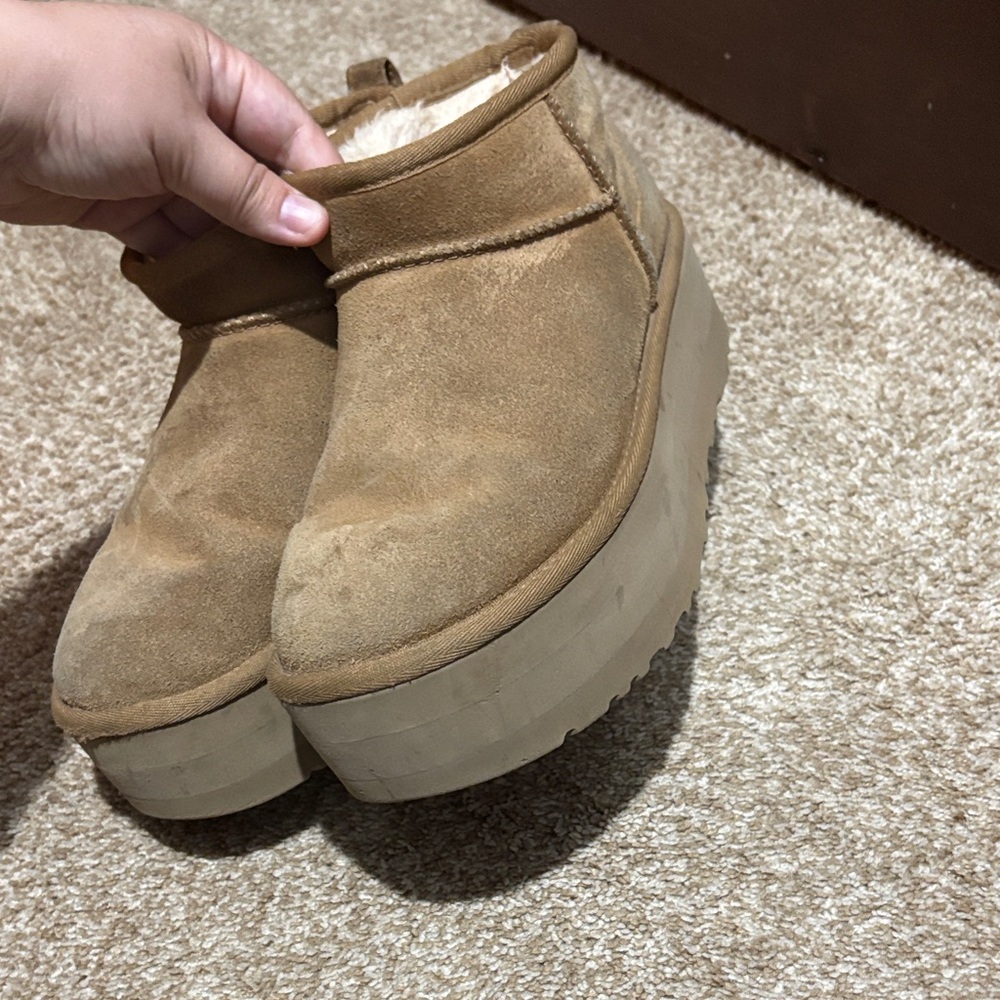 UGG Tan Platform Shoes